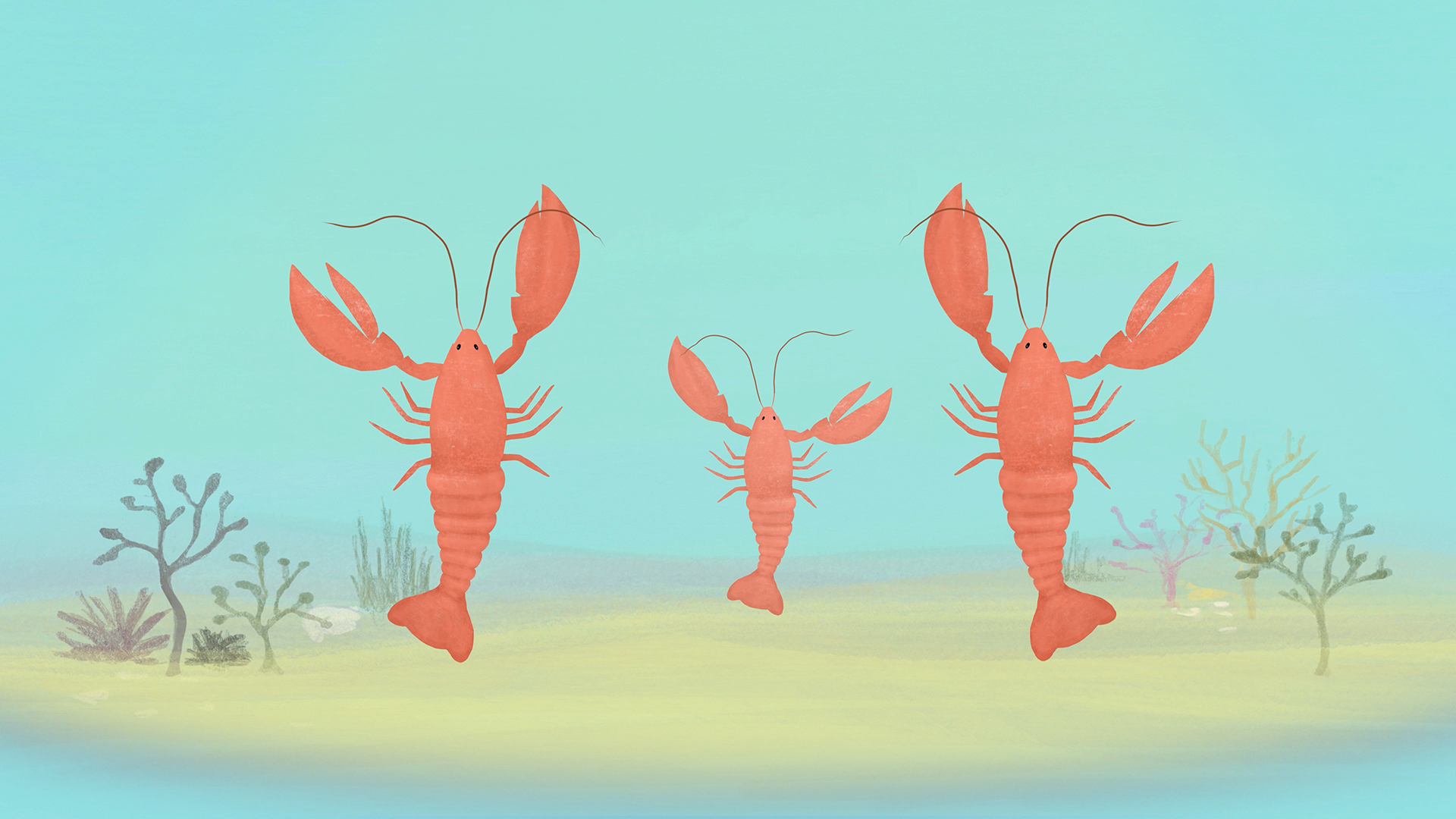 Affisch Alice i Underlandet, hummerdansen